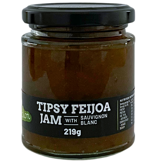 Tipsy Feijoa Jam with Sauvignon Blanc - 219g